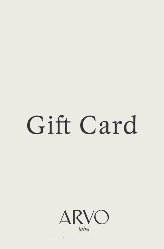 Carte cadeau Arvo Label