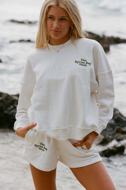 SHORT BYRON BAY CLUB BLANC