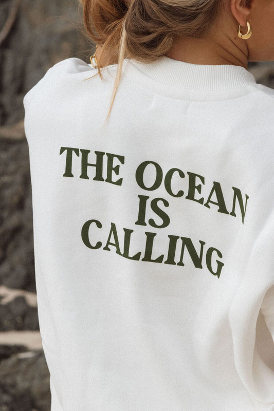 SWEAT BYRON BAY CLUB BLANC